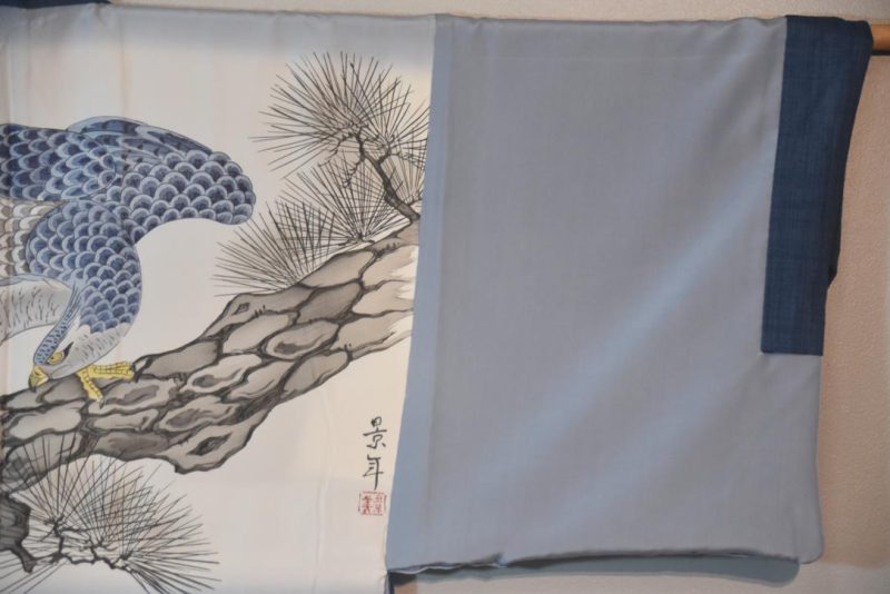 Japanese Hawk Vintage Silk Mans Haori (Kimono Jacket) - Image 10