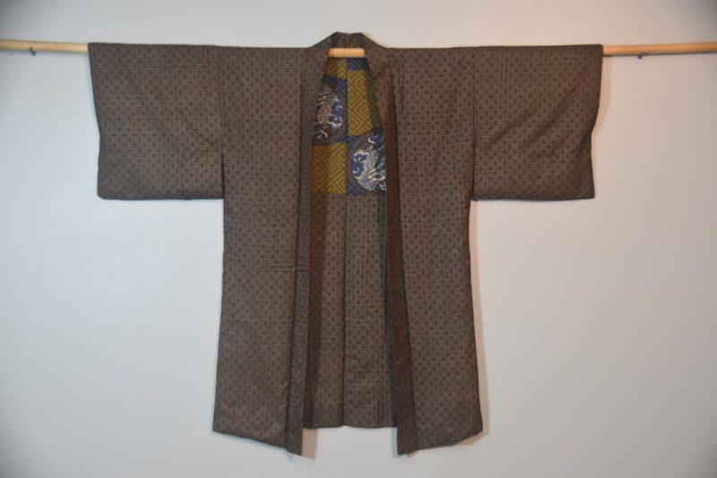 Dragon Vintage Japanese Silk Mans Haori (Kimono Jacket) - Image 3