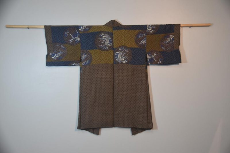 Dragon Vintage Japanese Silk Mans Haori (Kimono Jacket)