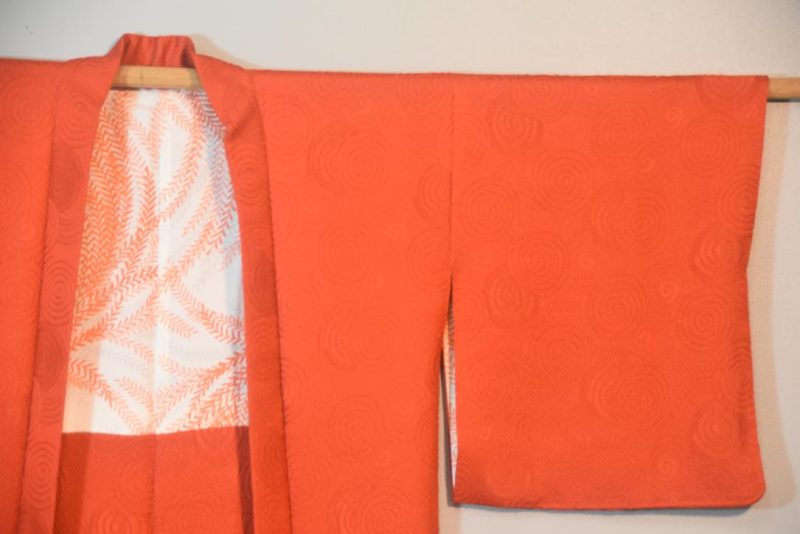 Russet Soft Silk Jacquard Haori Jacket - Image 7