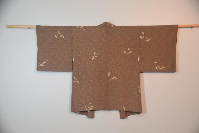 Falling Leaves Silk Jacquard Haori Jacket