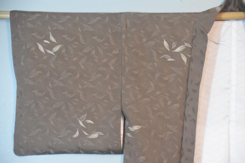 Falling Leaves Silk Jacquard Haori Jacket - Image 5