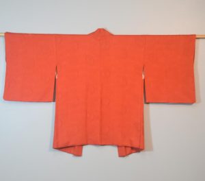 Russet Soft Silk Jacquard Haori Jacket