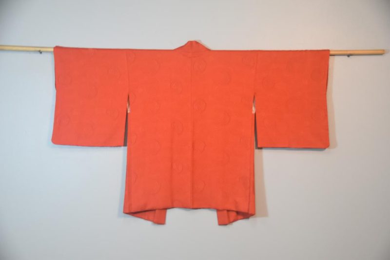 Russet Soft Silk Jacquard Haori Jacket