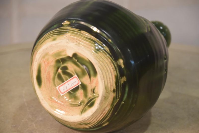 Japanese Oribe Pottery Vase Height:235mm - Image 6