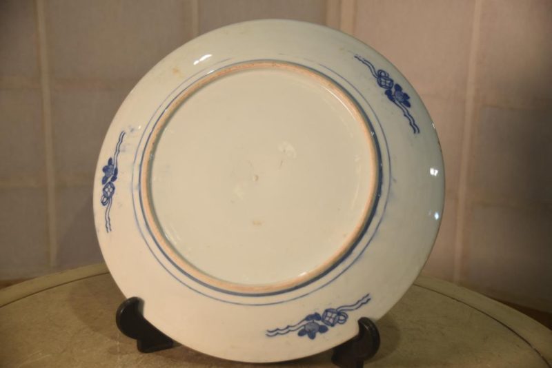 Japanese Blue and White Inban Plate Width:310mm - Image 4