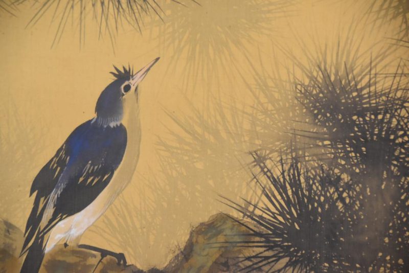 Birds and Pine Tree Scroll Height:2030mm - Image 6