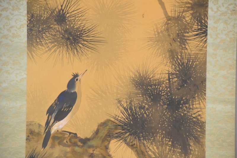 Birds and Pine Tree Scroll Height:2030mm - Image 2