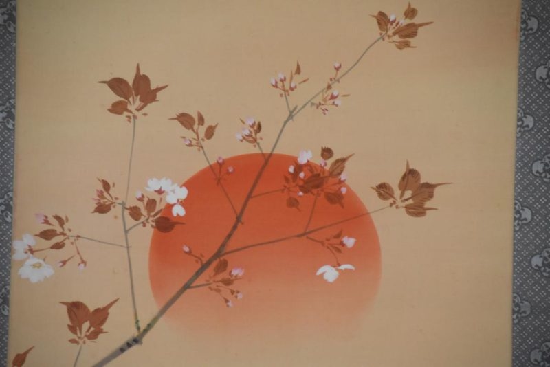 Rising Sun and Cherry Blossom Scroll - Image 4