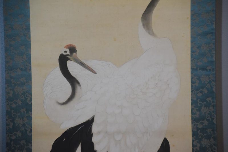 Japanese Cranes Scroll Height:2030mm - Image 6