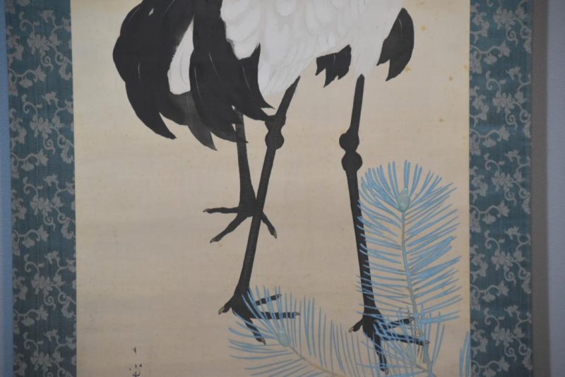 Japanese Cranes Scroll Height:2030mm - Image 5