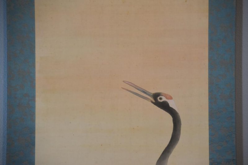 Japanese Cranes Scroll Height:2030mm - Image 4