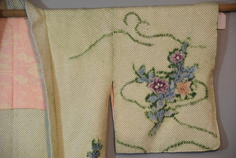 Midori Shibori Vintage Silk Haori Jacket - Image 3