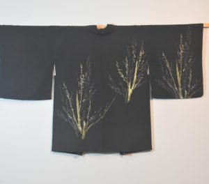 Gold Reeds Vintage Silk Haori Jacket