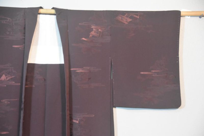 Deepest Purple Vintage Silk Haori Jacket - Image 5