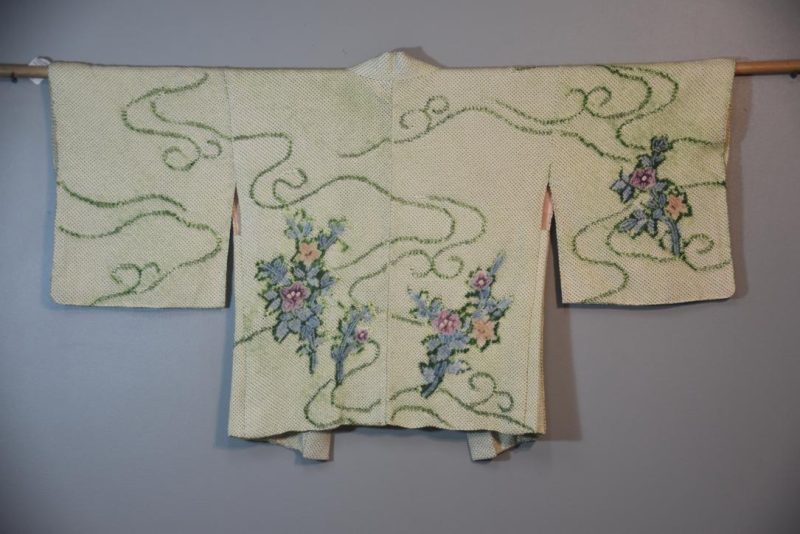 Midori Shibori Vintage Silk Haori Jacket - Image 7