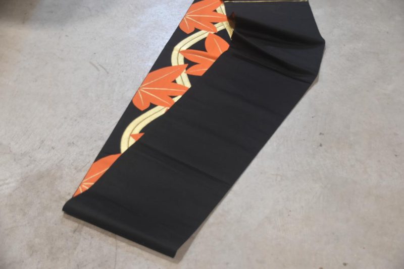 Orange, Gold and Black Obi/Table Runner Width:4000mm - Image 7