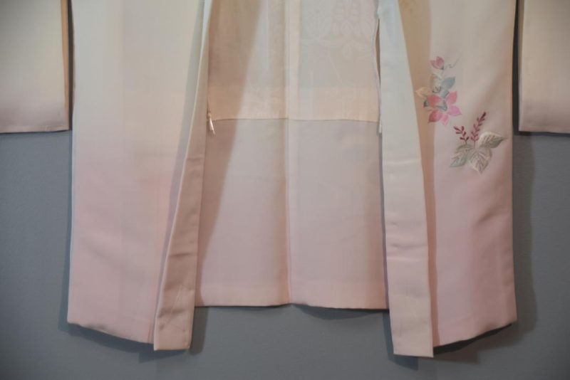 Blue to Palest Pink Fade Vintage Haori Jacket - Image 4