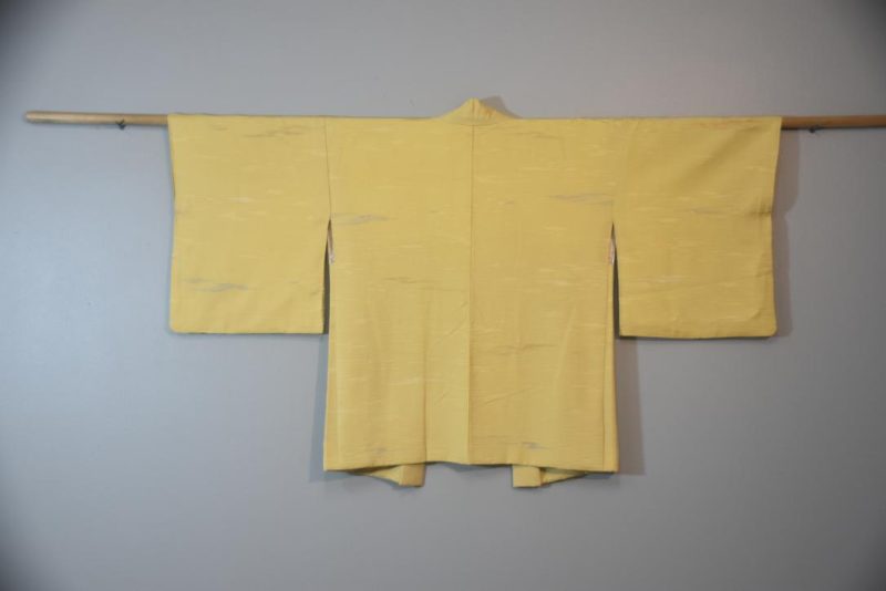 Soft Mustard with Metallic Vintage Haori Jacket