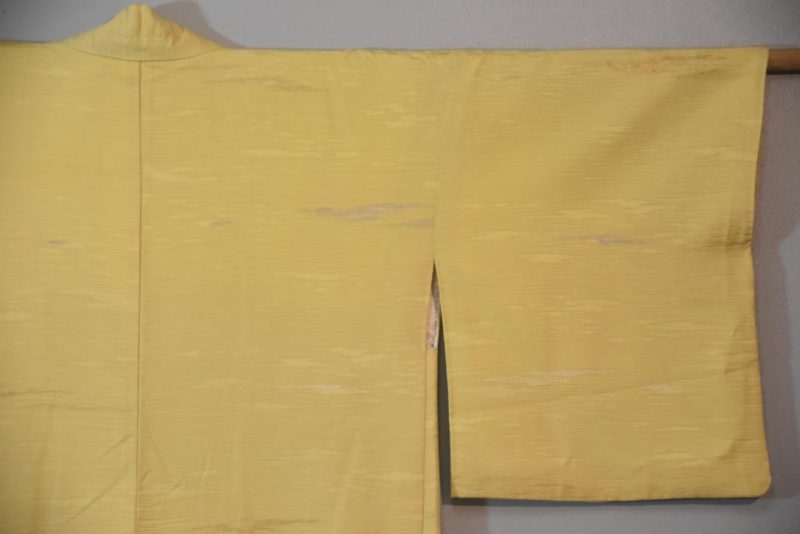 Soft Mustard with Metallic Vintage Haori Jacket - Image 6