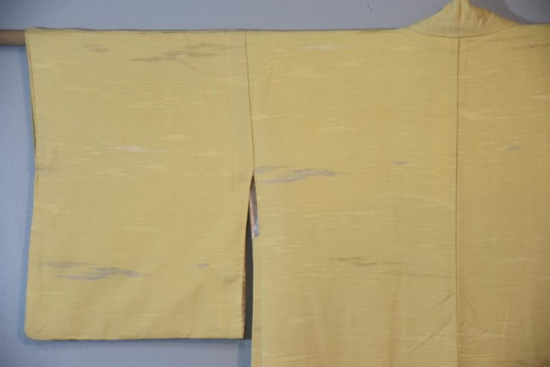 Soft Mustard with Metallic Vintage Haori Jacket - Image 5