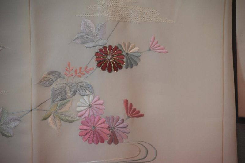 Blue to Palest Pink Fade Vintage Haori Jacket - Image 2