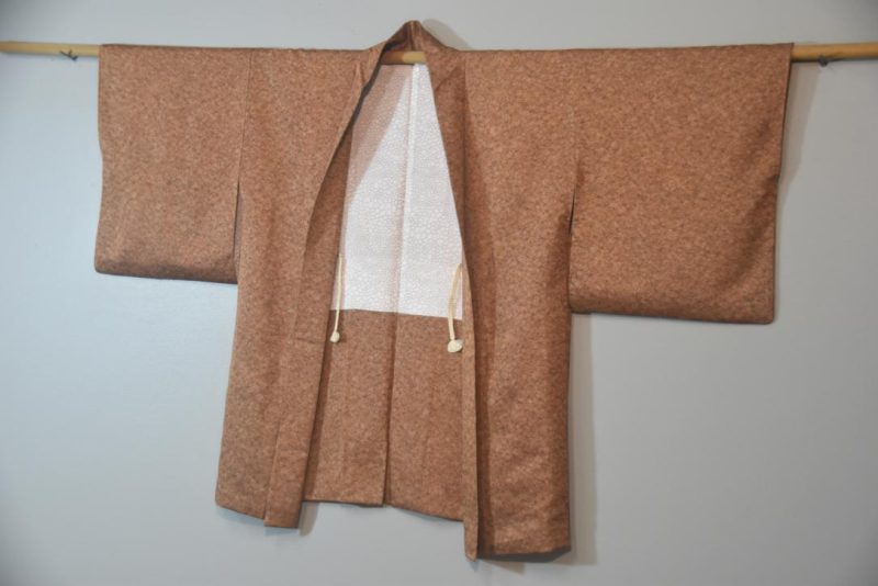 Leaves Vintage Japanese Silk Haori Jacket - Image 9