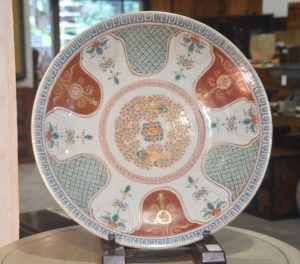 Japanese Imari Ware Porcelain Plate Width:460mm