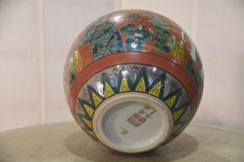 Japanese Arita Pottery Vase Width:220mm - Image 5