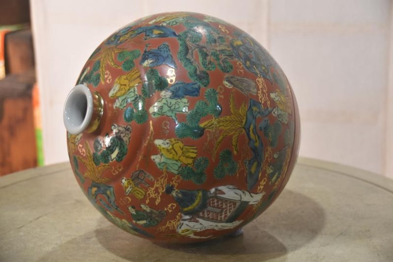 Japanese Arita Pottery Vase Width:220mm - Image 9
