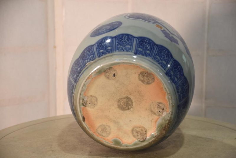 Blue and White Ceramic Hibachi Width:250mm - Image 6