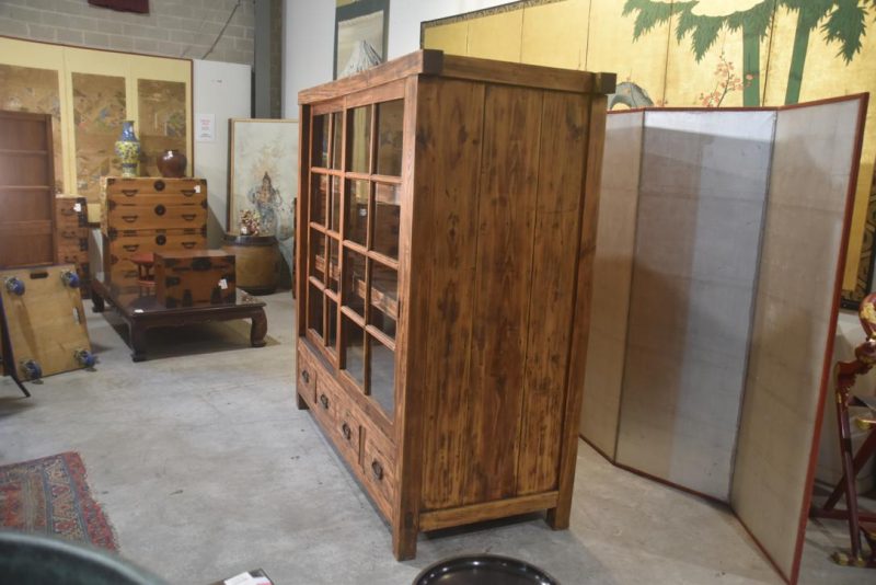 Antique Misedansu Shop Display Chest Width:1870mm - Image 7