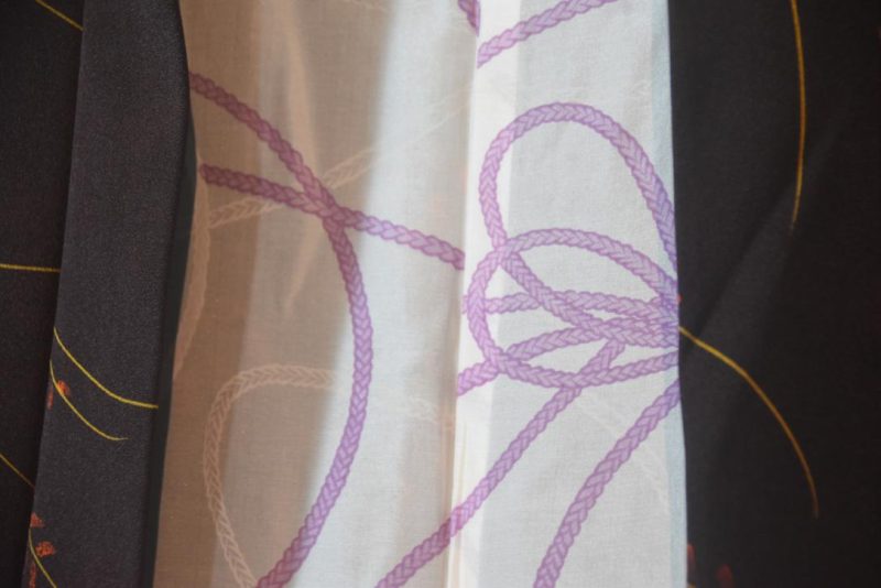 Deep Plum Vintage Haori Jacket - Image 5