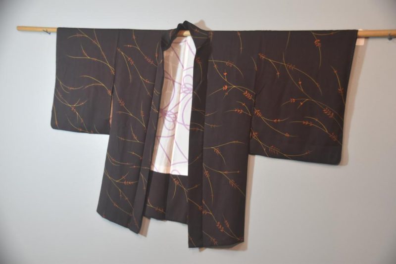 Deep Plum Vintage Haori Jacket - Image 3