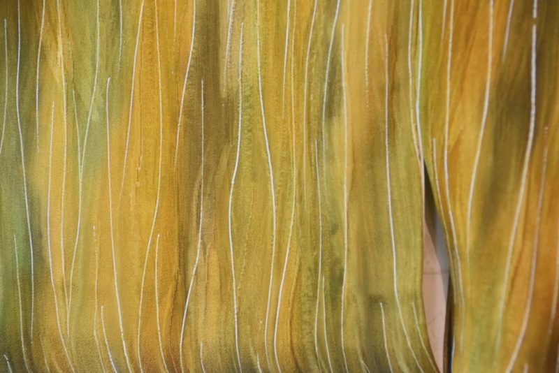 Lemon and Lime Vintage Haori Jacket - Image 2
