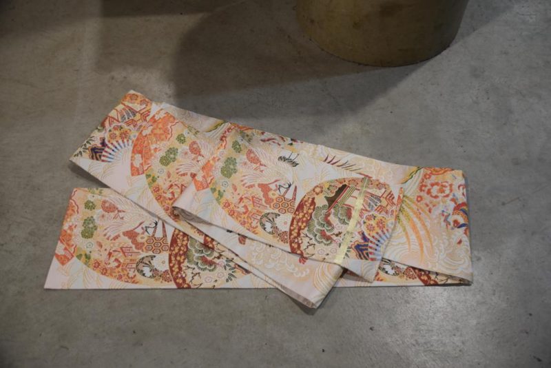 Double Sided Phoenix and Fans Obi/Table Runner Width:4000mm - Image 9