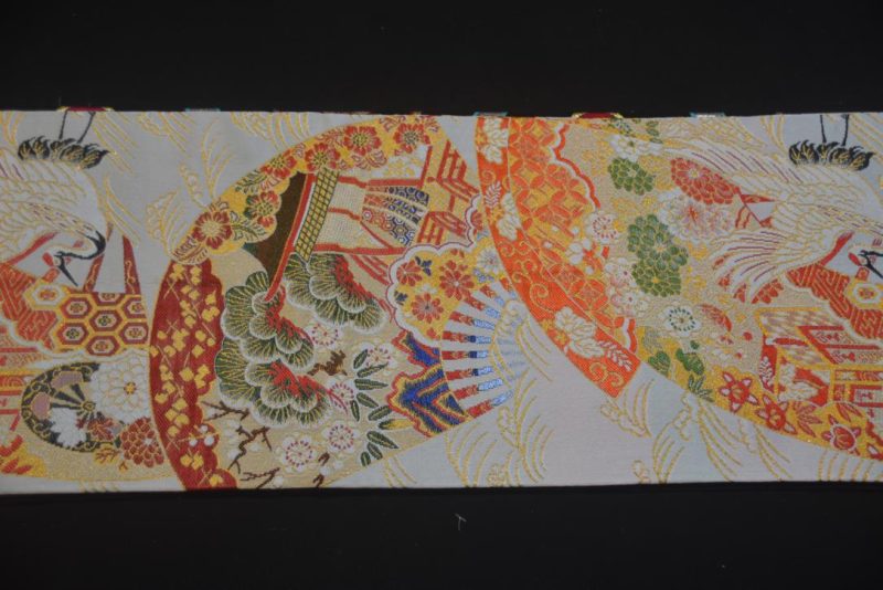 Double Sided Phoenix and Fans Obi/Table Runner Width:4000mm - Image 7