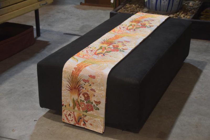Double Sided Phoenix and Fans Obi/Table Runner Width:4000mm