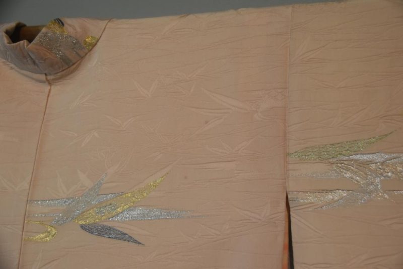 Soft Pink Vintage Silk Haori Jacket - Image 6