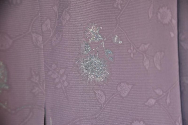 Mighty Mauve Vintage Silk Haori Jacket - Image 8