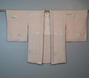 Soft Pink Vintage Silk Haori Jacket