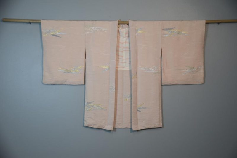 Soft Pink Vintage Silk Haori Jacket