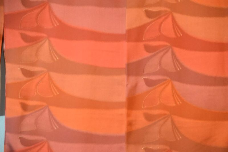 Rust to Raspberry Vintage Silk Haori Jacket - Image 5