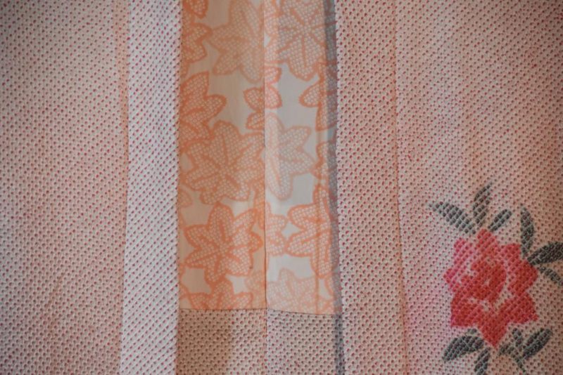 Shibori Pressed Flowers Vintage Silk Haori Jacket - Image 6