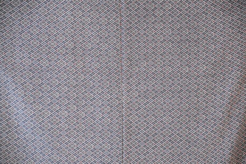 Grey Blue Vintage Silk Haori Jacket - Image 2