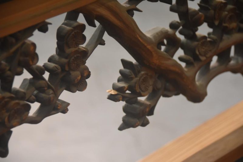 Japanese Carved Cherry Blossom Rama Transom Width:1860mm - Image 9