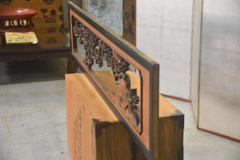 Japanese Carved Cherry Blossom Rama Transom Width:1860mm - Image 7
