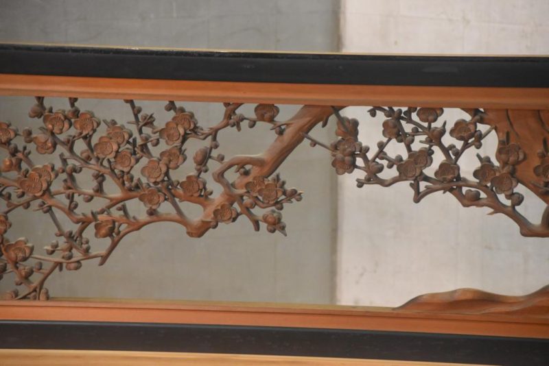 Japanese Carved Cherry Blossom Rama Transom Width:1860mm - Image 4