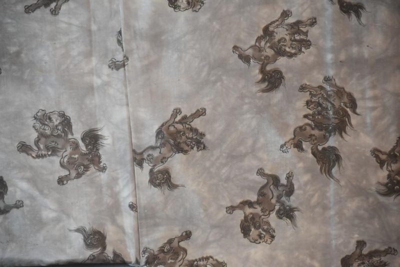 Shishi Vintage Japanese Silk Mans Haori (Kimono Jacket) - Image 8
