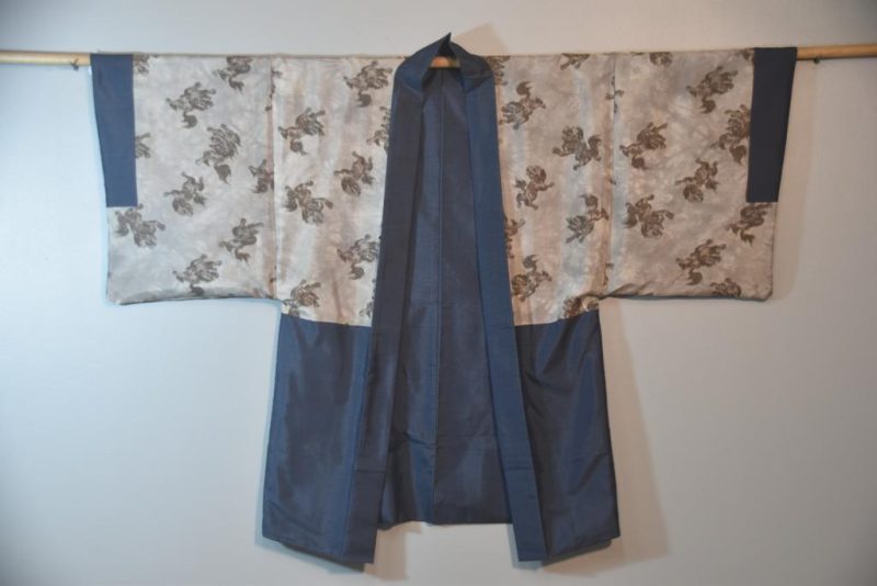 Shishi Vintage Japanese Silk Mans Haori (Kimono Jacket) - Image 3